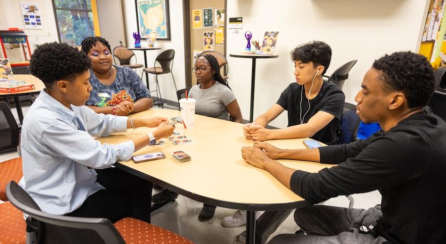 CARC students around a table