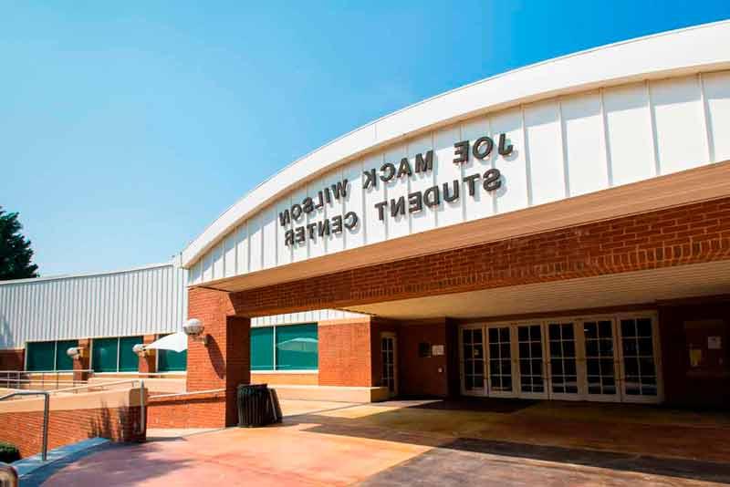 outside view of joe mack. student center